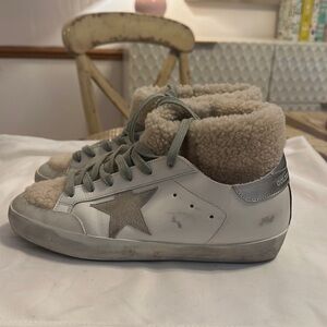 Golden Goose Superstar shearling moon boot, size 38 or US 8